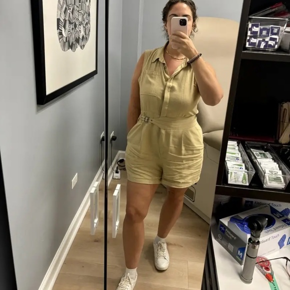 Jason‎ Wu X RTR Tan Belted Romper Size 2 - Picture 5 of 15